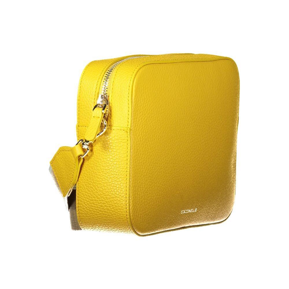 Coccinelle Yellow Leather Women Handbag CO-35344