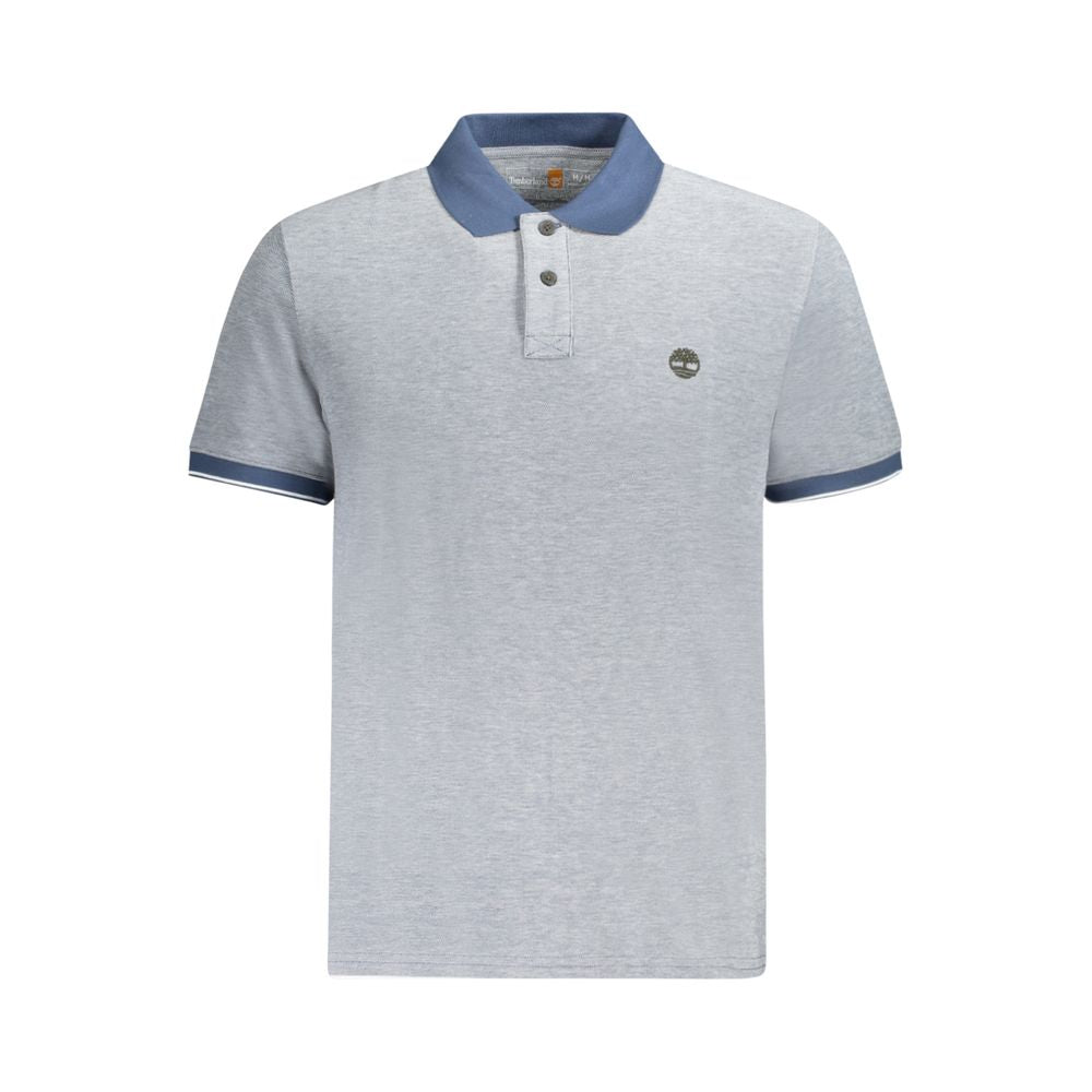 Timberland Blue Cotton Polo Shirt TI-35761-S