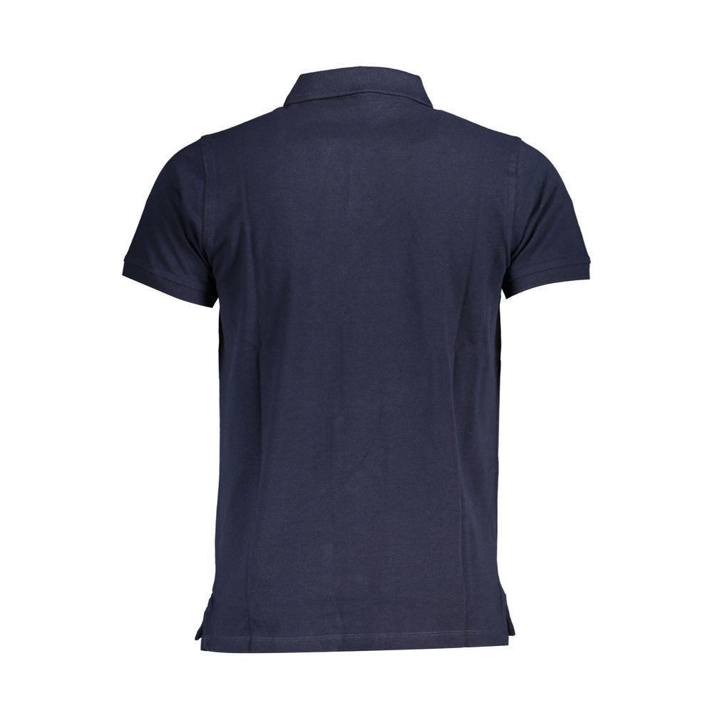 Norway 1963 Blue Cotton Men Polo Shirt NO-37829-L