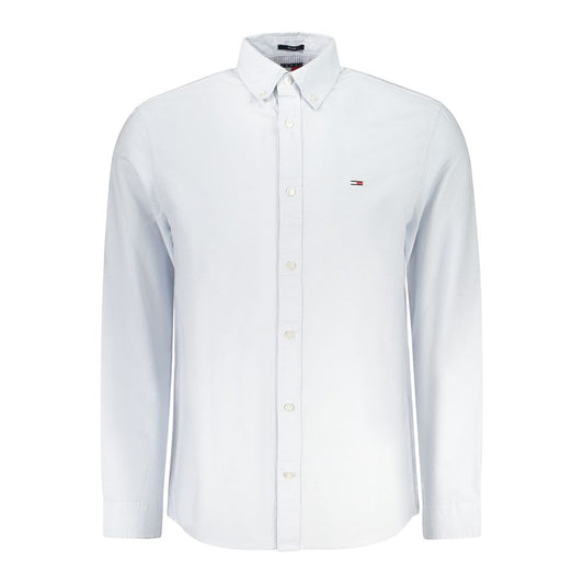 Tommy Hilfiger Blue Cotton Men Shirt TO-38475-S