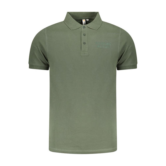 Accademia Militare Green Cotton Polo Shirt AC-36535-S