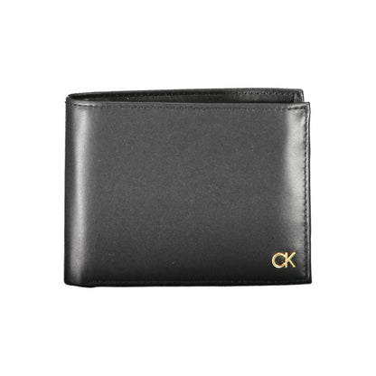 Calvin Klein Black Leather Men Wallet 1728,67403481248,Accessories,Black,Calvin Klein,Men,New with tags,Wallets - Accessories,Wallets - Wallets - Accessories
