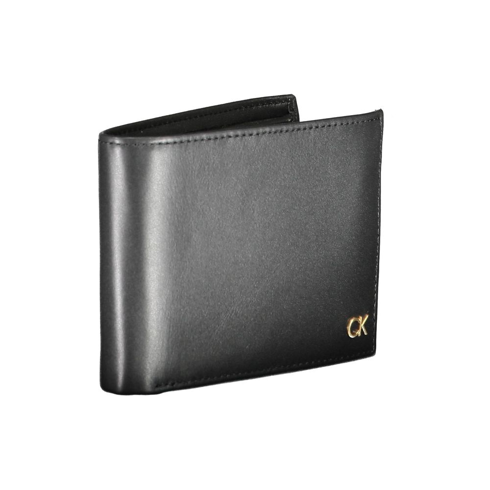 Calvin Klein Black Leather Men Wallet 1728,67403481248,Accessories,Black,Calvin Klein,Men,New with tags,Wallets - Accessories,Wallets - Wallets - Accessories