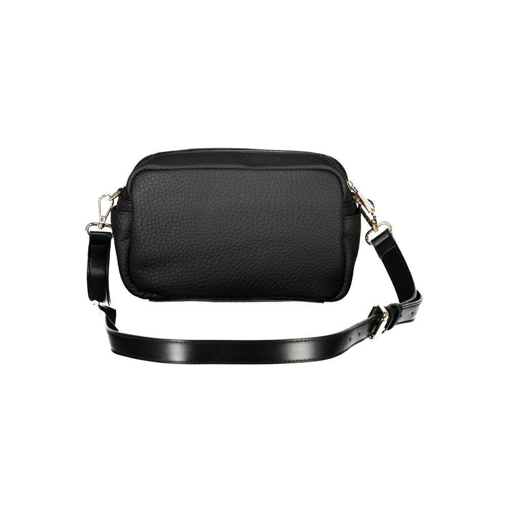 Front view with bag zipped and handles upright.
