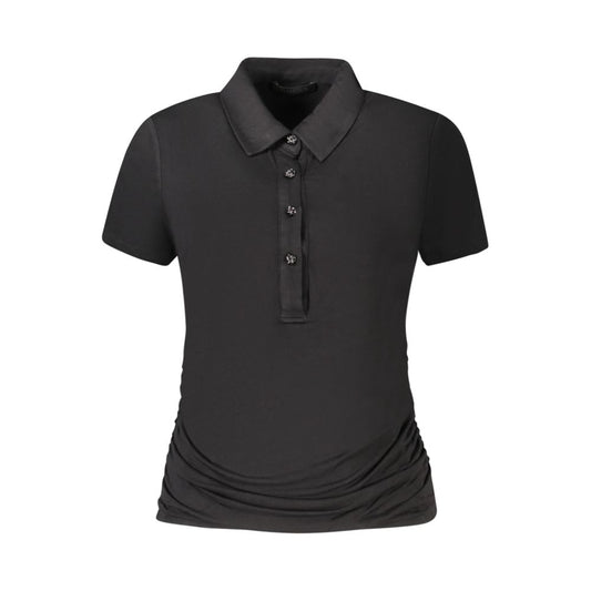 Guess Jeans Black Viscose Tops & T-Shirt GU-35189-XS