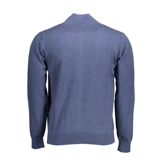 Gant Blue Cotton Sweater GA-26275-XXL
