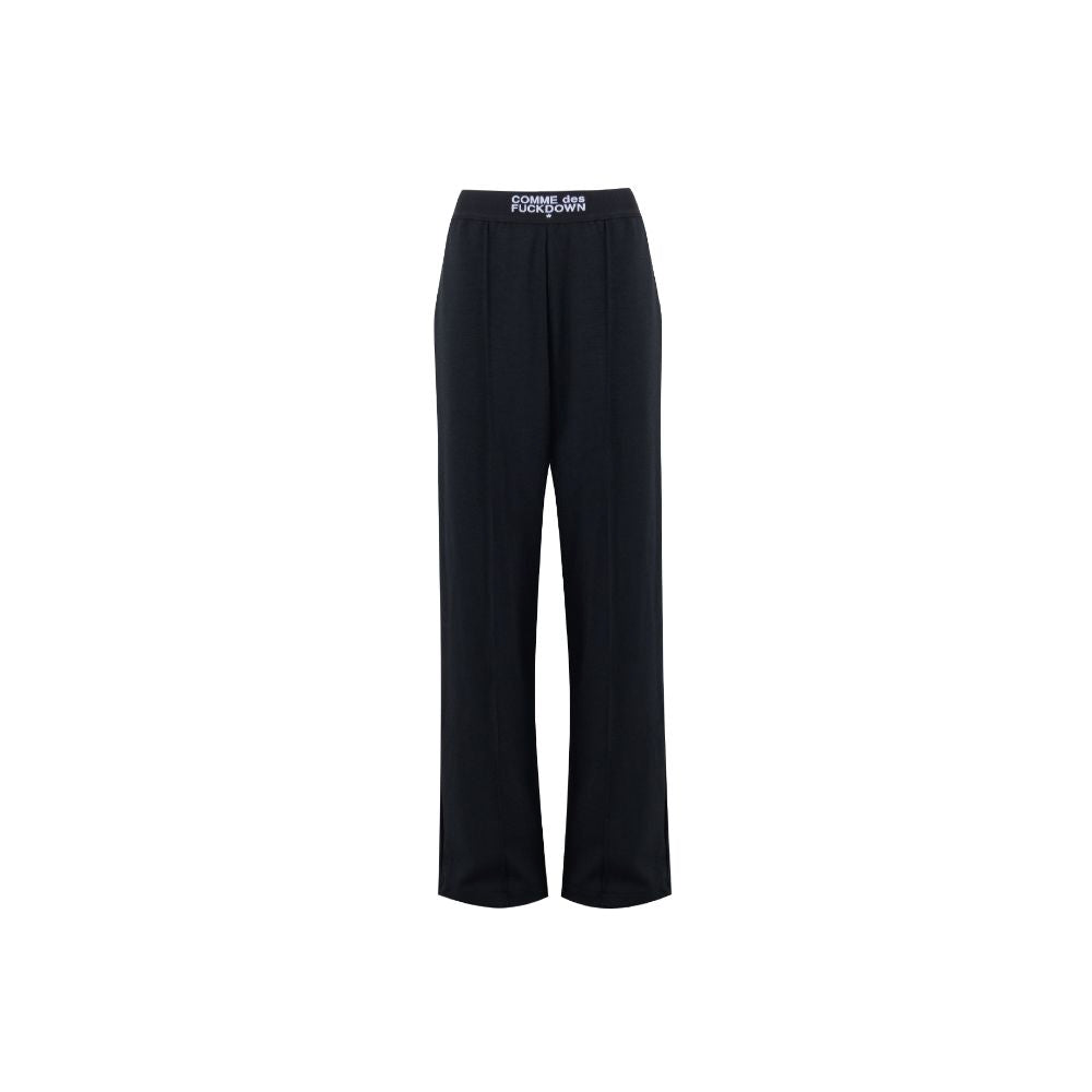 Comme Des Fuckdown Black Polyester Jeans & Pant CO-15697-L