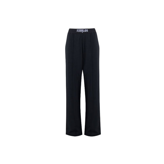 Comme Des Fuckdown Black Polyester Jeans & Pant CO-15697-L