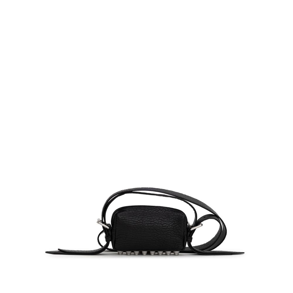 Front view with bag zipped and handles upright.