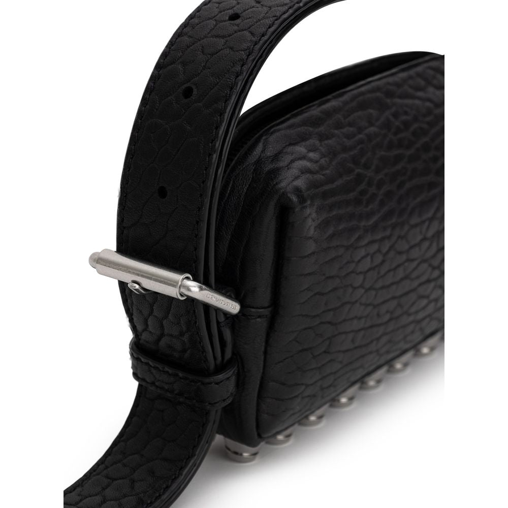 Front view with bag zipped and handles upright.