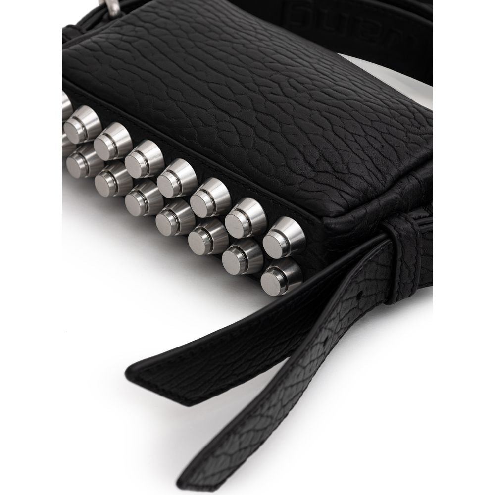 Front view with bag zipped and handles upright.