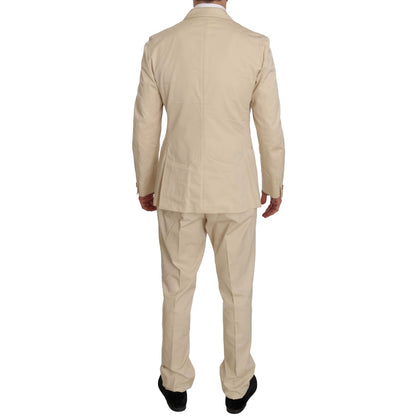 Romeo Gigli Two Piece 3 Button Beige Cotton Solid Suit1728,35% Cotton,67345645728,Beige,Clothing,IT46 | S,Material: 65% Polyester,Men,Men - Clothing,New with tags,Romeo Gigli,Suits & Blazers - Clothing,Suits - Men - Clothing,Two-Piece Suits - Suits & Blaz
