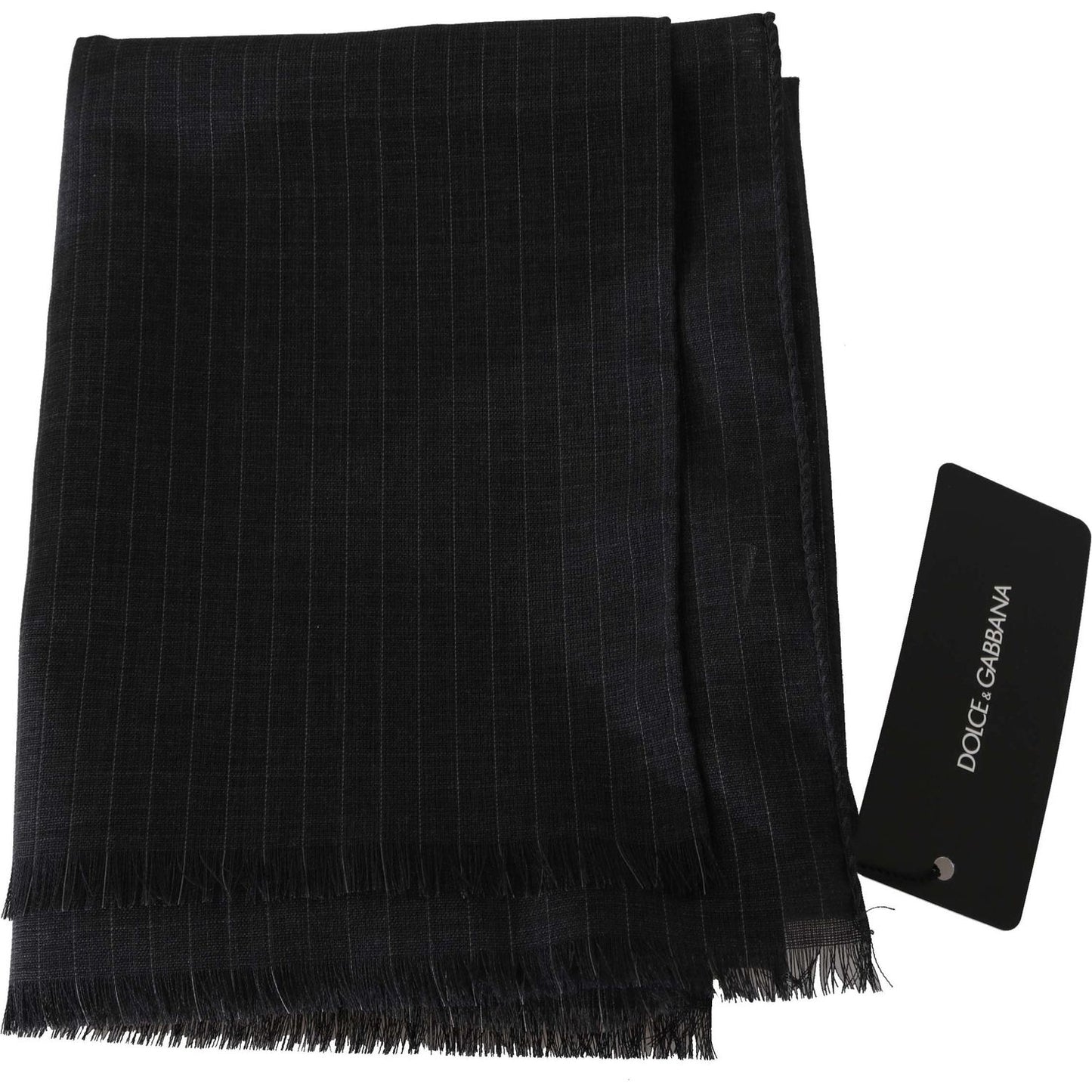 Dolce & Gabbana Gray 100% Wool Striped Pattern Wrap Scarf1728,67345645728,Accessories,Dolce & Gabbana,Gray,Material: 100% Wool,Men,Men - Accessories,New with tags,Scarves - Accessories,Scarves - Men - Accessories,Scarves - Scarves - Accessories