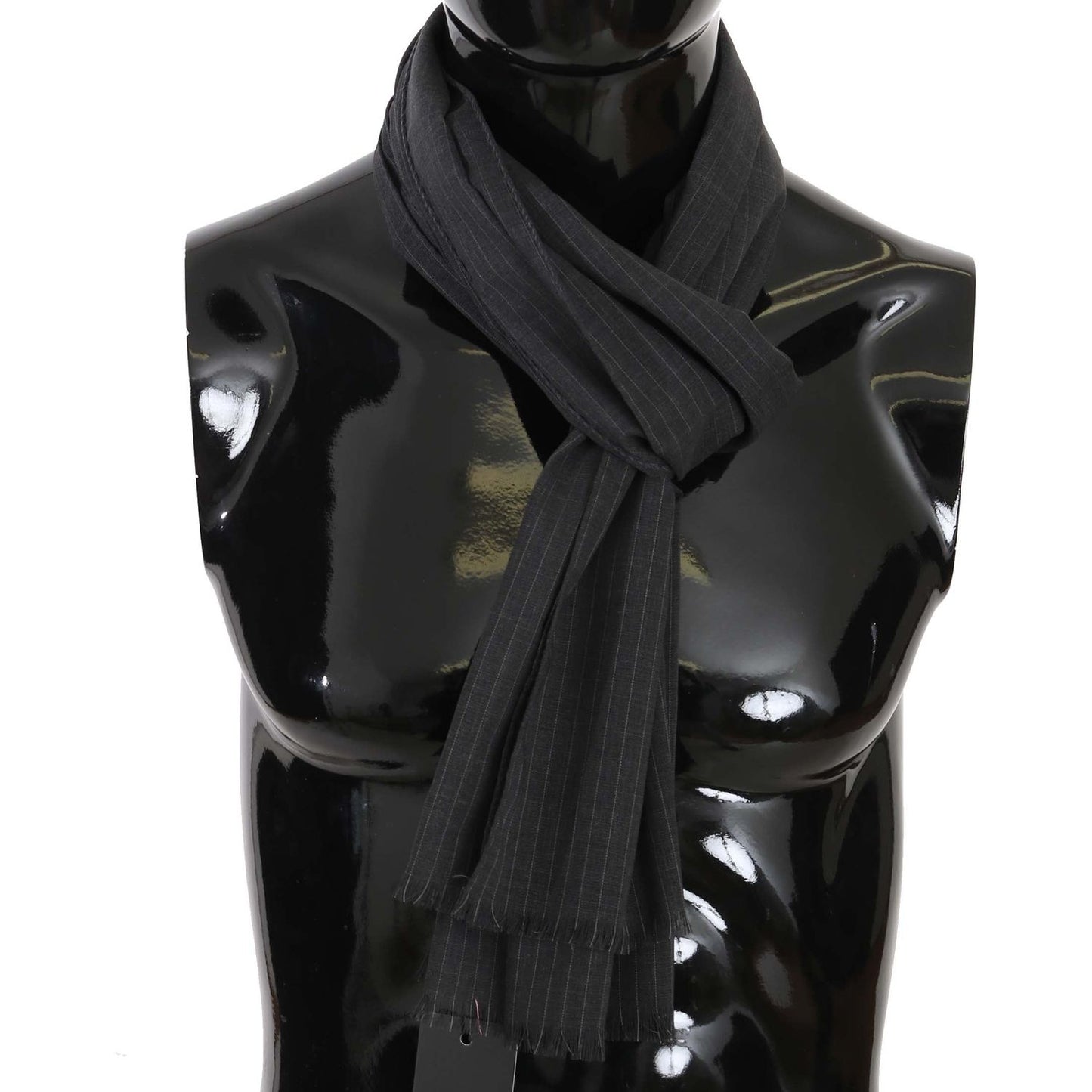 Dolce & Gabbana Gray 100% Wool Striped Pattern Wrap Scarf1728,67345645728,Accessories,Dolce & Gabbana,Gray,Material: 100% Wool,Men,Men - Accessories,New with tags,Scarves - Accessories,Scarves - Men - Accessories,Scarves - Scarves - Accessories
