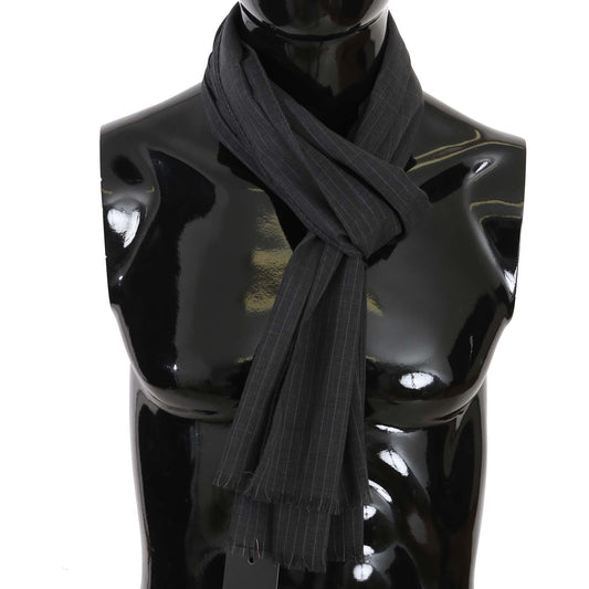 Dolce & Gabbana Gray 100% Wool Striped Pattern Wrap Scarf1728,67345645728,Accessories,Dolce & Gabbana,Gray,Material: 100% Wool,Men,Men - Accessories,New with tags,Scarves - Accessories,Scarves - Men - Accessories,Scarves - Scarves - Accessories