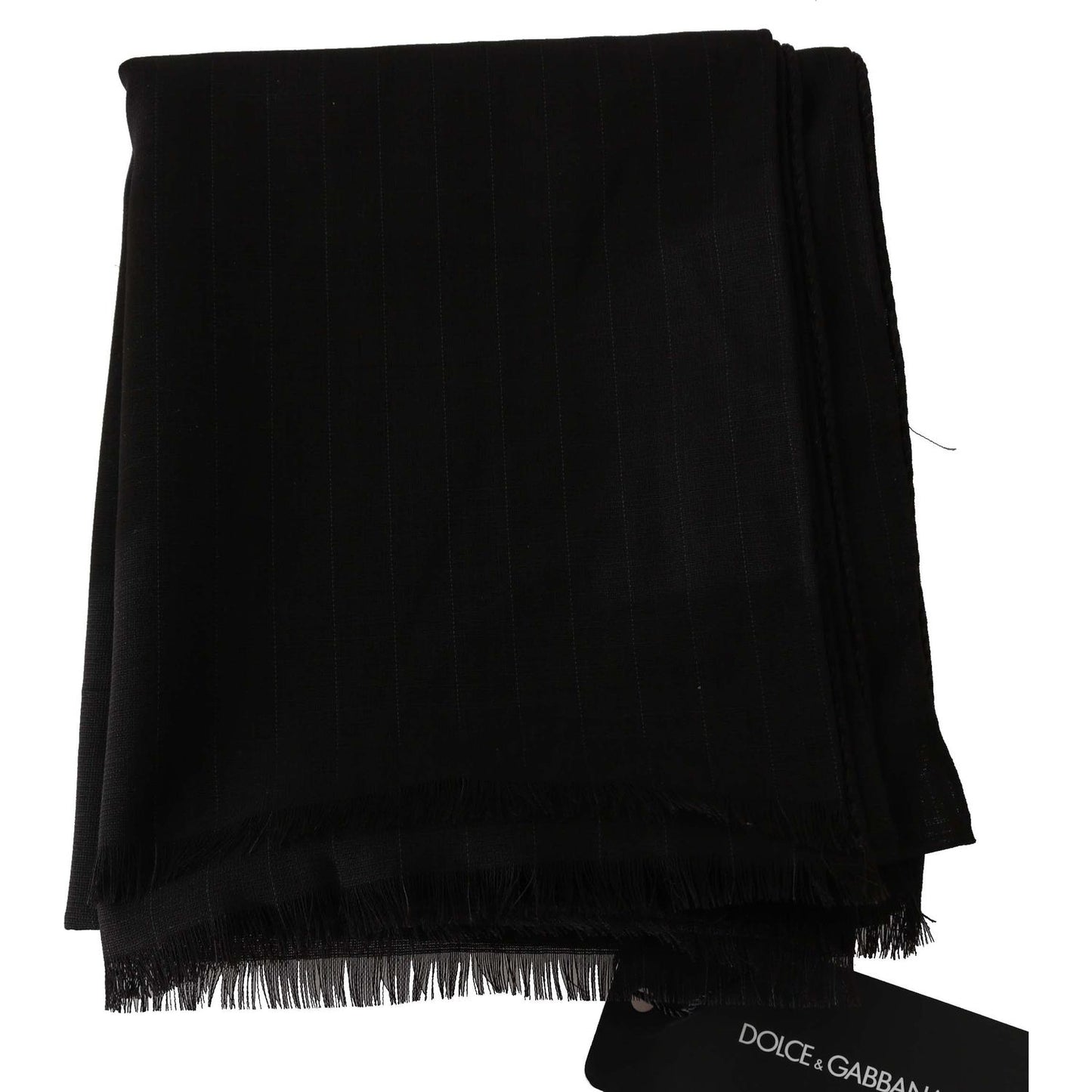 Dolce & Gabbana Dark Gray Virgin Wool Striped Pattern Wrap Scarf1728,67345645728,Accessories,Clothing,Dark gray,Dolce & Gabbana,Material: 100% Wool,Men,Men - Accessories,New with tags,Scarves - Accessories,Scarves - Men - Accessories,Scarves - Scarves - A