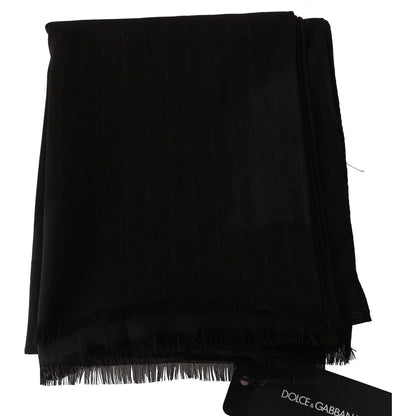 Dolce & Gabbana Dark Gray Virgin Wool Striped Pattern Wrap Scarf1728,67345645728,Accessories,Clothing,Dark gray,Dolce & Gabbana,Material: 100% Wool,Men,Men - Accessories,New with tags,Scarves - Accessories,Scarves - Men - Accessories,Scarves - Scarves - A