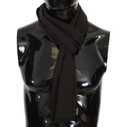 Dolce & Gabbana Dark Gray Virgin Wool Striped Pattern Wrap Scarf1728,67345645728,Accessories,Clothing,Dark gray,Dolce & Gabbana,Material: 100% Wool,Men,Men - Accessories,New with tags,Scarves - Accessories,Scarves - Men - Accessories,Scarves - Scarves - A