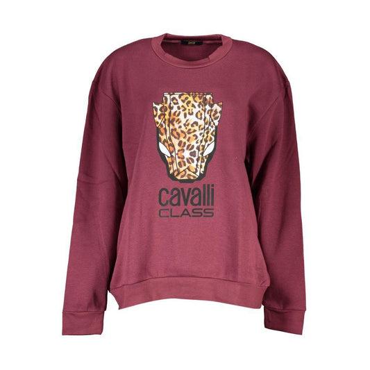 Cavalli Class Purple Cotton Sweater CA-28865-S