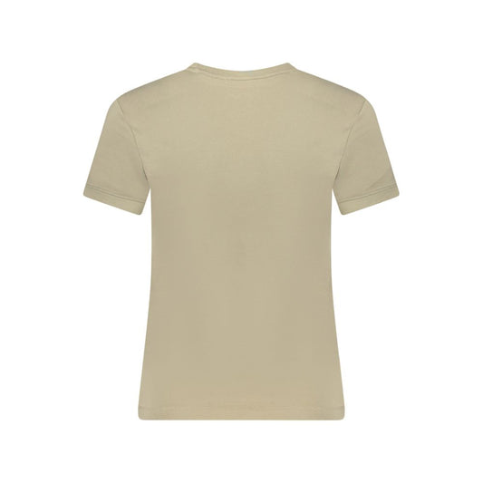 Guess Jeans Beige Cotton Tops & T-Shirt GU-39055-S
