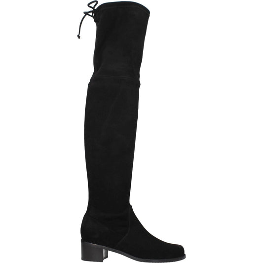 Stuart Weitzman Black Leather Over The Knee ST-8547266986249-EU35/US5