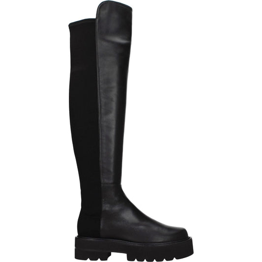 Stuart Weitzman Black Leather Over The Knee ST-8547266855177-EU35/US5