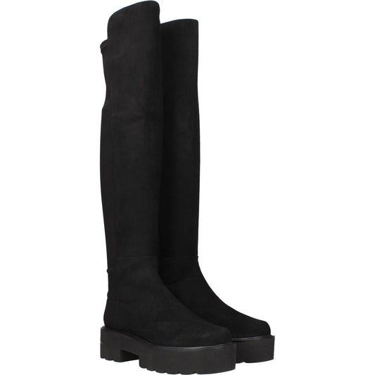 Stuart Weitzman Black Leather Over The Knee ST-8547267019017-EU35.5/US5.5