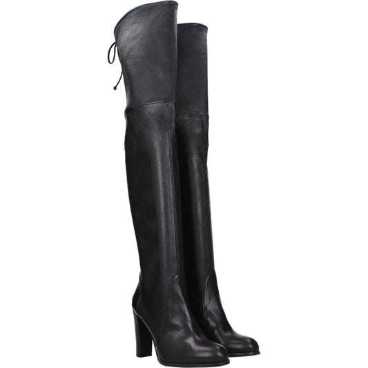 Stuart Weitzman Black Leather Over The Knee ST-8547267608841-EU35/US5