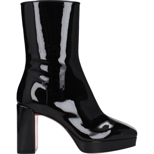 Christian Louboutin Black Leather Ankle Boots LO-8547413983497-EU36.5/US6.5