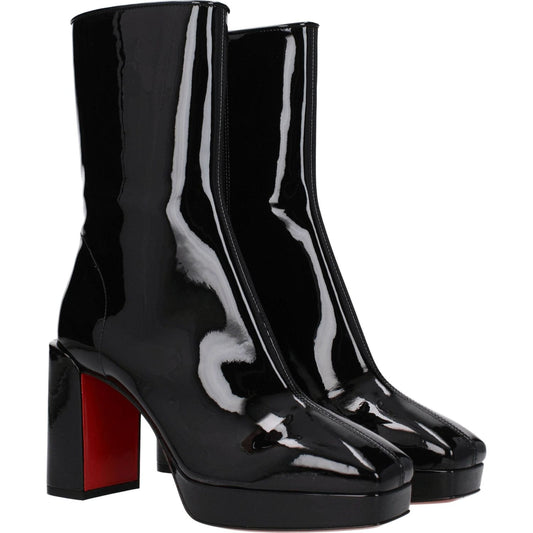 Christian Louboutin Black Leather Ankle Boots LO-8547413983497-EU36.5/US6.5