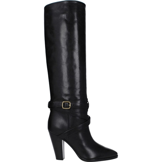 Celine Black Leather High Heel Boots CE-8547414278409-EU36/US6