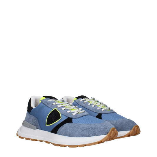 Philippe Model Blue Fabric Athletic Sneakers PH-15084842811657-EU40/US7