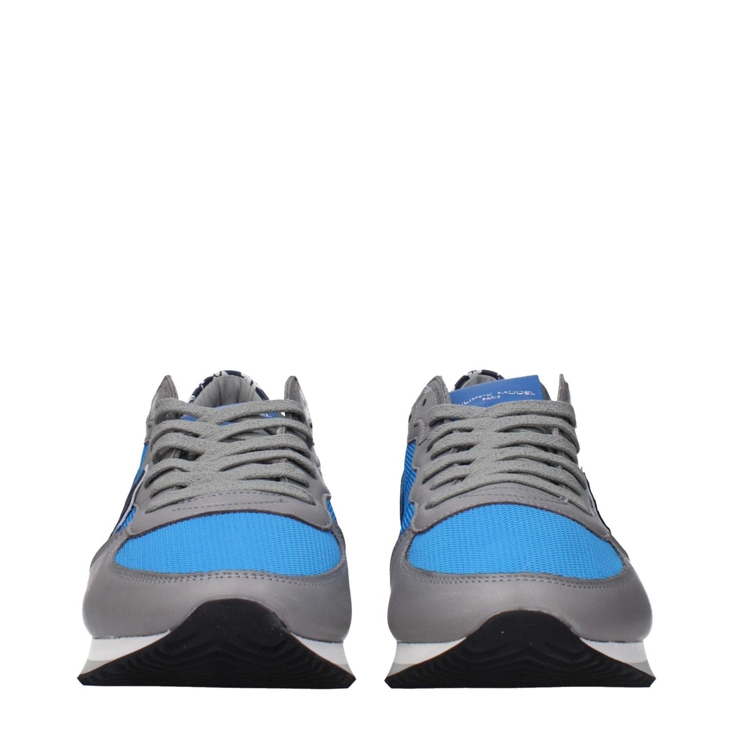 Philippe Model Blue Fabric Low Tops