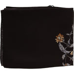 Dolce & Gabbana Elegant Silk Scarf Wrap in Luxe Brown Silk Wrap Shawls Dolce & Gabbana Black