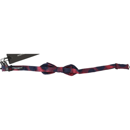 Dolce & Gabbana Red Checkered 100% Silk Adjustable Men Neck Bow Tie1728,67345645728,Accessories,Bowties - Ties and Formal Accessories - Accessories,Dolce & Gabbana,Material: 100% Silk,Men,Men - Accessories,New with tags,Red,Ties & Bowties - Men - Accessor