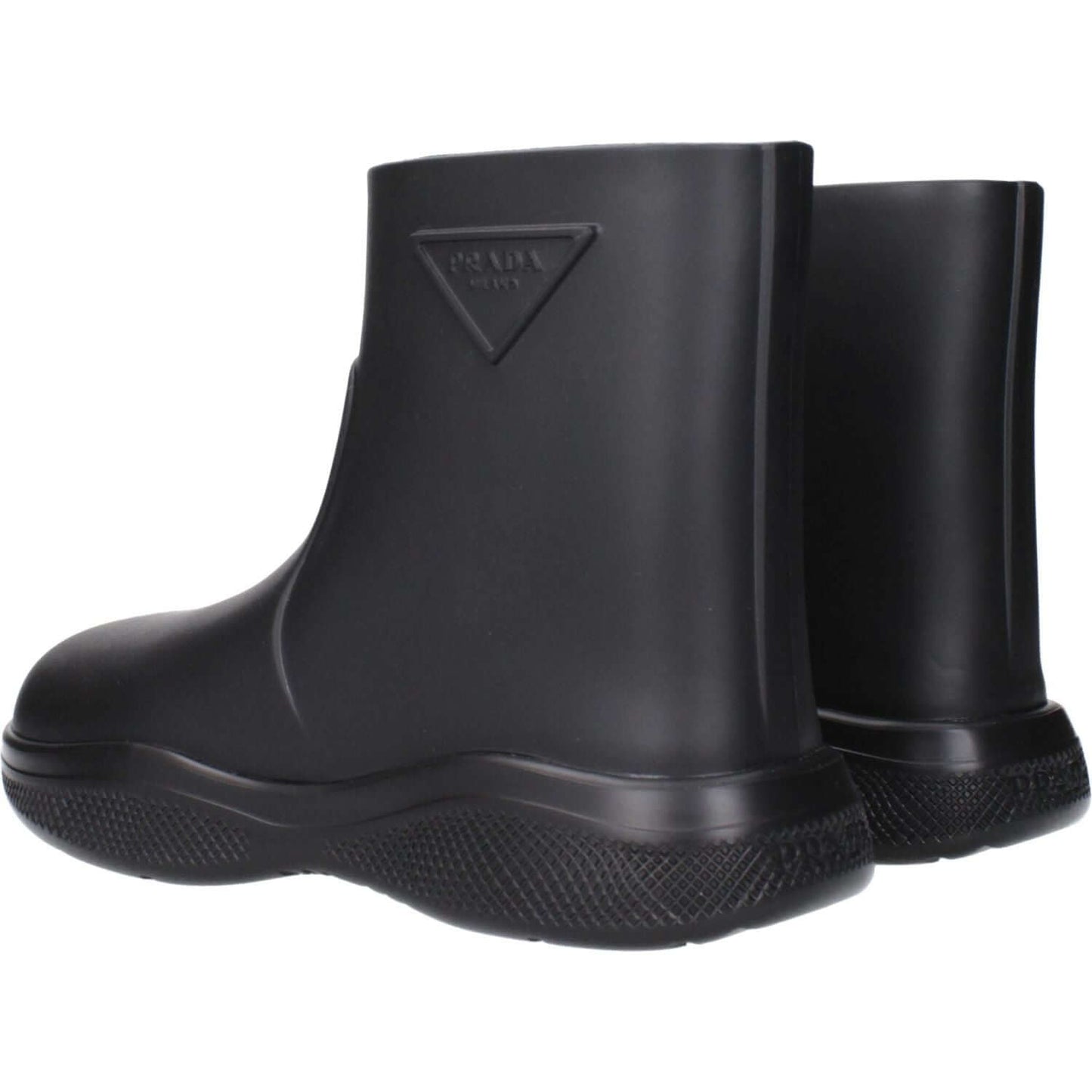 Prada Black Cotton Ankle Boots PR-15185625874697-EU35/US5