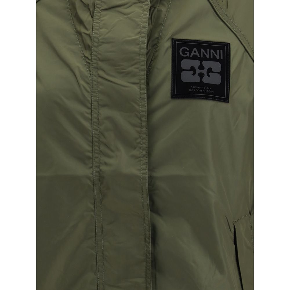 Ganni Bicolor Nylon Shell Jacket1728,72470364320,Bicolor,Clothing,Ganni,Jackets & Coats - Clothing,L/XL,New with tags,S-M,Shell Jackets - Jackets & Coats - Clothing,Women