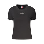 Tommy Hilfiger Black Cotton Women T-Shirt TO-39308-S