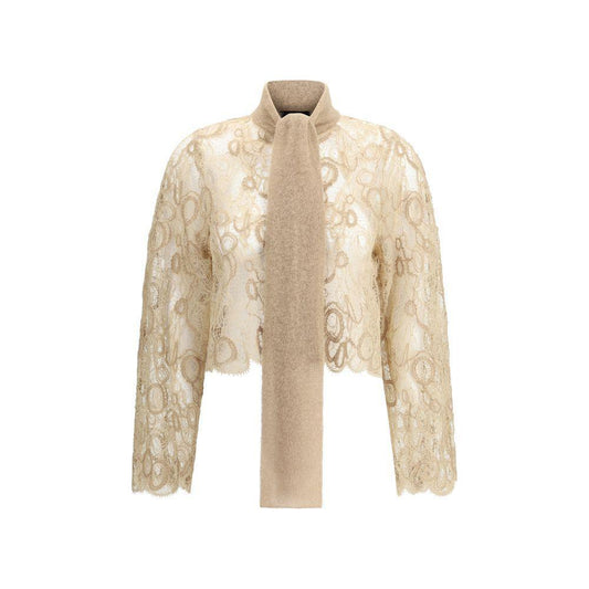 Fabiana Filippi Lace cropped Shirt FA-CAD215F327L5520157-IT42 | L