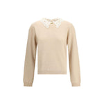 Fabiana Filippi Lace collar Sweater FA-MAD215F048L5900158-IT42 | L