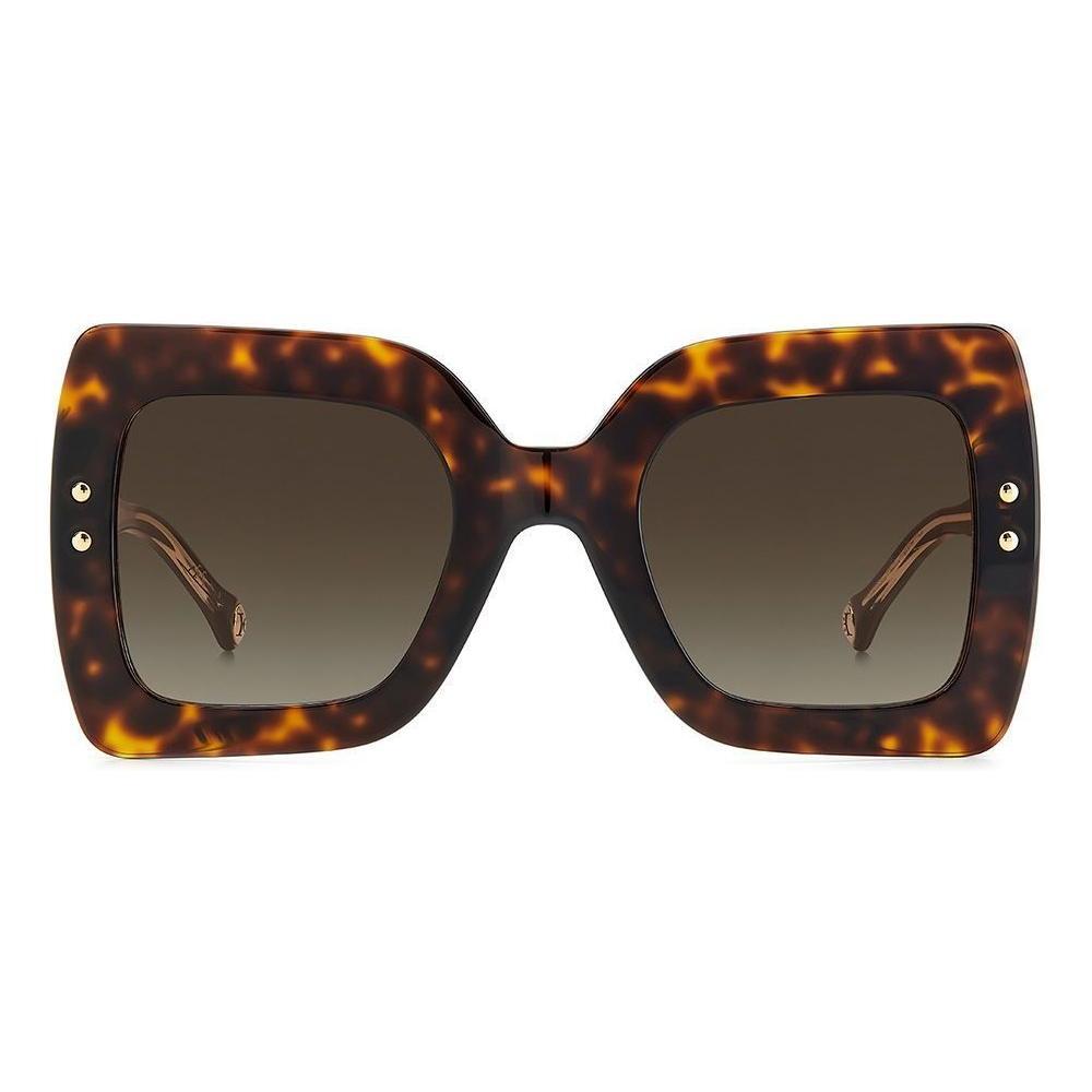Carolina Herrera Brown Acetate Sunglasses CHHER0082S86AC