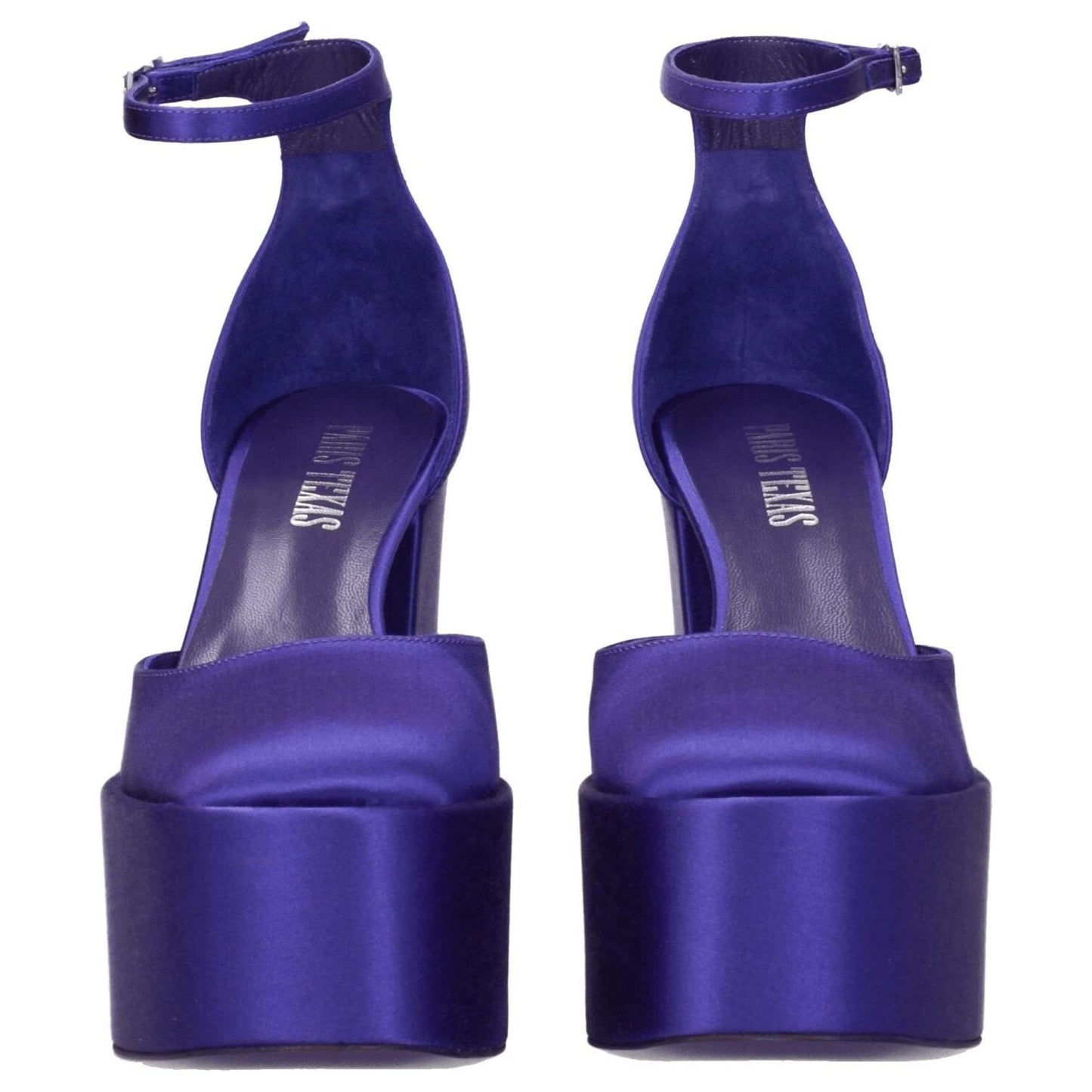 Paris Texas Purple Satin Platforms PA-8547250340105-EU36/US6