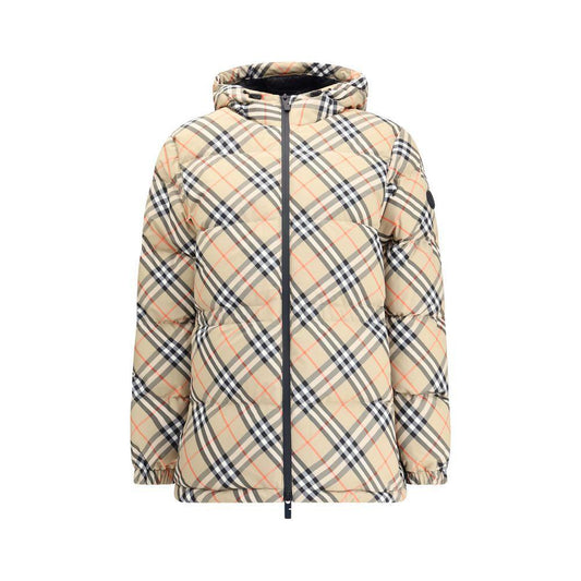 Burberry Hooded Check Down Jacket BU-8110240B9368-M