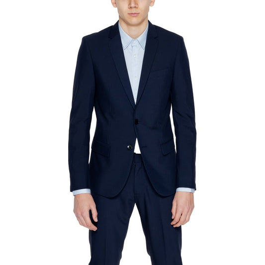 Antony Morato Blue Polyester Blazer1728,71956299936,Antony Morato,Blazers - Suits & Blazers - Clothing,Blue,Clothing,IT44 | XS,IT46 | S,IT50 | L,IT54 | XXL,IT56 | 3XL,Men,New with tags,Suits & Blazers - Clothing