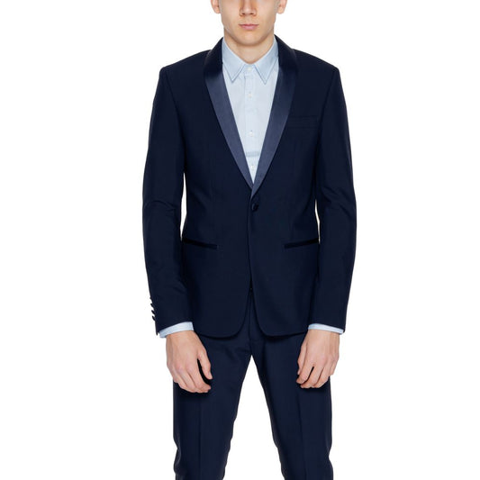 Antony Morato Blue Polyester Blazer1728,71956299936,Antony Morato,Blazers - Suits & Blazers - Clothing,Blue,Clothing,IT44 | XS,IT46 | S,IT48 | M,IT50 | L,IT52 | XL,IT54 | XXL,IT56 | 3XL,Men,New with tags,Suits & Blazers - Clothing