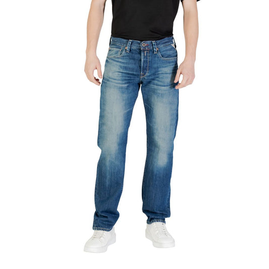 Replay Blue Cotton Relaxed Fit Jeans 1728,71956299936,Blue,Clothing,Jeans Denim - Clothing,Men,New with tags,Relaxed Fit Jeans - Jeans Denim - Clothing,Replay,W32 | L32,W34 | L32