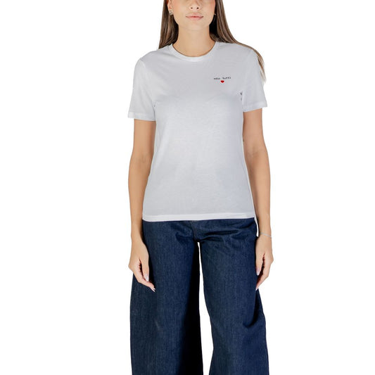 Only White Cotton T-Shirt 1728,71956299936,Clothing,IT38|XS,IT42|M,New with tags,Only,T-Shirts - Clothing,T-Shirts - T-Shirts - Clothing,White,Women