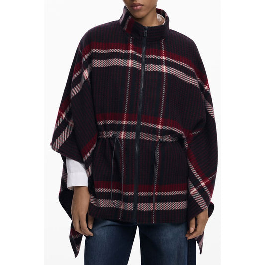 Desigual Black Polyester Women Poncho 1728,67403481248,Black,Clothing,Desigual,Jackets & Coats - Clothing,New with tags,One Size,Women