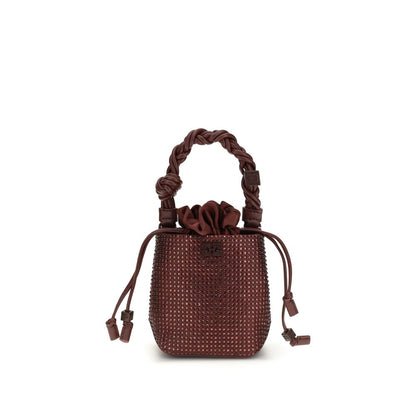 Ganni Bordeaux Recycled Polyester Handbag 1728,72470364320,Bags,Bordeaux,Ganni,Handbags - Bags,New with tags,Women
