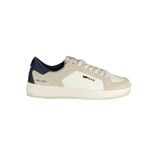 Gas White Polyurethane Men's Sneaker 1728,67403481248,Athletic - Sneakers - Shoes,EU41/US8,EU42/US9,EU43/US10,EU44/US11,EU45/US12,Gas,Men,New with tags,Shoes,Sneakers - Shoes,White